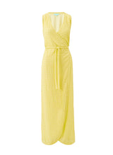 Dresses Melissa Odabash Zima V Neck Knit Long Dress Yellow Apoella