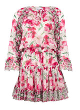 Dresses Misa Los Angeles Eliza Paneled Mini Dress Spring Fuchsia Mix Apoella