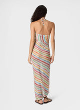 Dresses Missoni Long Cover-Up in Lamé Viscose with Micro Zigzag Pattern 42 / Multi Apoella