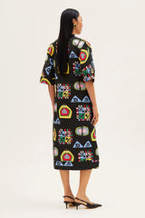 Dresses RIANNA + NINA Tependris Dress Rianna Futuristic Black Apoella