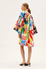 Dresses RIANNA + NINA Tropica Fruta Dress Athina Cotton Tropicana Blanca O/S / Tropicana Blanca Apoella