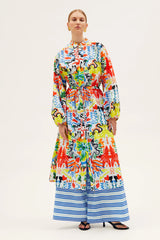 Dresses RIANNA + NINA Tropica Fruta Robe Manteau Elena Tucan Sky S/M / Tucan Sky Apoella