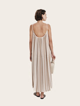 Dresses Zeus+Dione Helene Long Dress Ivory/Tan 38 / Tan Apoella