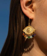 Earrings Antonia Karra Chakra Eye Paisley Earrings Sps Gold Pl O/S Apoella