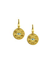 Earrings ASTRA Medium Evil Eye W Lucky Charms Hoops O/S Apoella