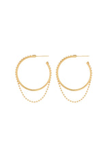 Earrings Maggoosh Altar Chain Hoops Silver Gold Plated O/S Apoella