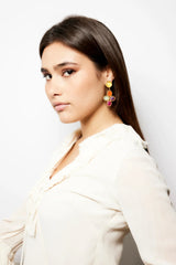 Earrings Sylvia Toledano Bloom Chandelier Earrings Multi O/S Apoella