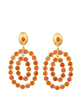 Earrings Sylvia Toledano Gina Chandelier Earrings Pink Jade/Cornaline O/S Apoella