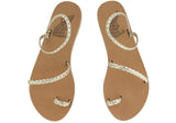 - Eleftheria Braided Sandals Platinum Apoella