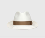 Hats Borsalino Federico Panama Hat Natural Ribbon Taupe Apoella