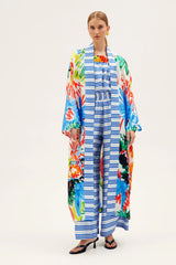 Kimono RIANNA + NINA Tropica Fruta Kimono Fruta Tropicana Blanca O/S / Tropicana Blanca Apoella