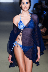 Marine Chiffon Jacket Navy