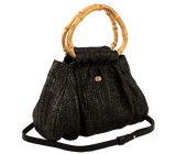 Mini Totes Apoella Serifos Mini Bamboo Raffia Straw Bag O/S / Black Apoella