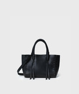 Mini Totes Callista Crafts Micro Tote Grained Leather Black O/S / Black Apoella