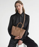 Mini Totes Callista Crafts Mini Tote Grained Leather Camel O/S Apoella