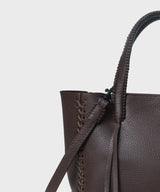 Mini Totes Callista Crafts Mini Tote Grained Leather Cocoa O/S Apoella