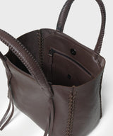 Mini Totes Callista Crafts Mini Tote Grained Leather Cocoa O/S Apoella