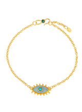Necklaces Sylvia Toledano Third Eye Chain Necklace Calcedoine/Turquoise O/S Apoella