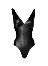 One-Piece Alisahne Nisyros One Piece W. Side Slits Eclipse Black Apoella