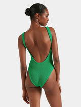 One-Piece Hunza G Square Neck Low Back One Piece Emerald O/S / Emerald Apoella