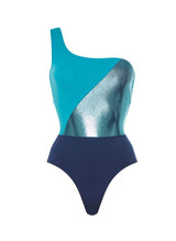 One-Piece Kiohne Mermaid One Shoulder One Piece Carribean Blue Apoella