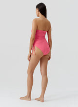 One-Piece Melissa Odabash Sydney Bandeau Ruched One Piece Coral Apoella