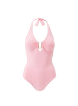 One-Piece Melissa Odabash Tampa Halter U Trim One Piece Rose Apoella