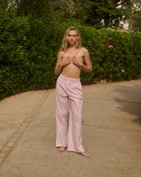 Pants Apoella Rhode Pants Thick Pink/White Stripes Apoella