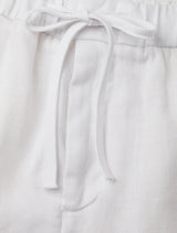 Pants Frescobol Carioca Oscar Linen Pants White Apoella