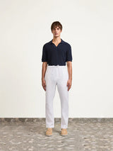 Pants Frescobol Carioca Oscar Linen Pants White Apoella
