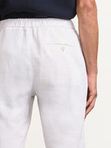 Pants Frescobol Carioca Oscar Linen Pants White Apoella