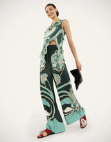 Pants La DoubleJ Palazzo Pants Dark Green Apoella