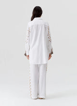 Pants Melissa Odabash Elvie Pants White/Yellow Apoella