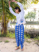 Pants Nimo With Love Fennel Pants Blue Shells Apoella