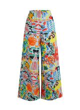 Pants RIANNA + NINA Tropica Fruta Pants Mona Tucan Sky Apoella