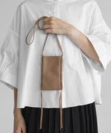 Phone Bags Callista Crafts Pocket Bag Grained Leather Camel O/S Apoella