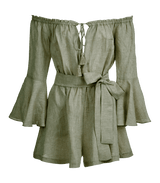 Playsuit Apoella Electra Linen Off Shoulder Playsuit S/M / Khaki Apoella