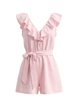 Playsuit APOELLA Erietta V Neck Ruffle Playsuit Pink Apoella
