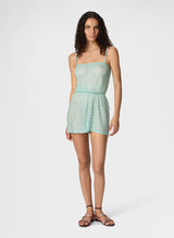 Playsuit Missoni Short Playsuit Lamé Viscose with Spiderweb Pattern 42 / Aqua Apoella