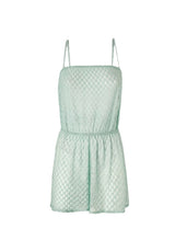 Playsuit Missoni Short Playsuit Lamé Viscose with Spiderweb Pattern 42 / Aqua Apoella