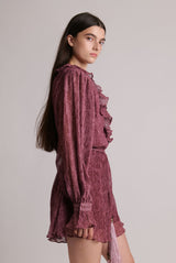 Playsuit Sabina Musayev Myla Longsleeve Ruffled Playsuit Apoella