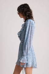 Playsuit Sabina Musayev Myla Longsleeve Ruffled Playsuit Apoella