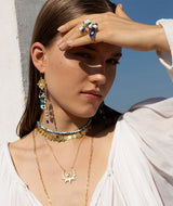 Rings Antonia Karra Ftou Sou Ring Millefiori Eyes Gold Pl O/S Apoella