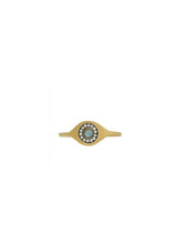 Rings Ileana Makri Eye Sun Ring Opal Gold Plated O/S Apoella