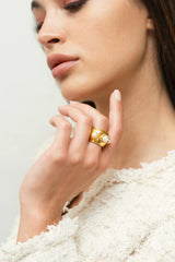 Rings Sylvia Toledano Dune Stones Ring Gold/Pearl O/S Apoella