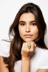 Rings Sylvia Toledano Third Eye Ring Calcedoine/Turquoise O/S Apoella