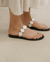 Sandals Ancient Greek Sandals Calisto Mirror Sandals Silver Apoella