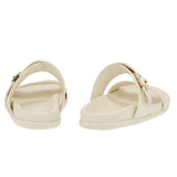 Sandals Ancient Greek Sandals Latria Buckle Slide Sandals Off White Apoella