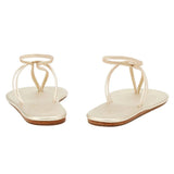 Sandals Ancient Greek Sandals Lorida Thin Soft Sandals Platinum Apoella