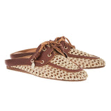 Sandals Ancient Greek Sandals Naveta Raffia Mule Brown Apoella